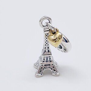 Pandora Eiffel Tower Heart Charm
